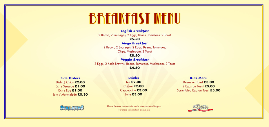 Breakfast Menu